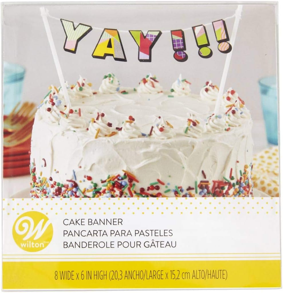 Cake Banner-Yay! Birthday Cake Banner
