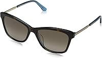Vista 1 de Juicy Couture JU 604/S Gafas de sol rectangulares para mujer, color azul habana/marrón degradado, 2.205 in, 0.669 in, Azul