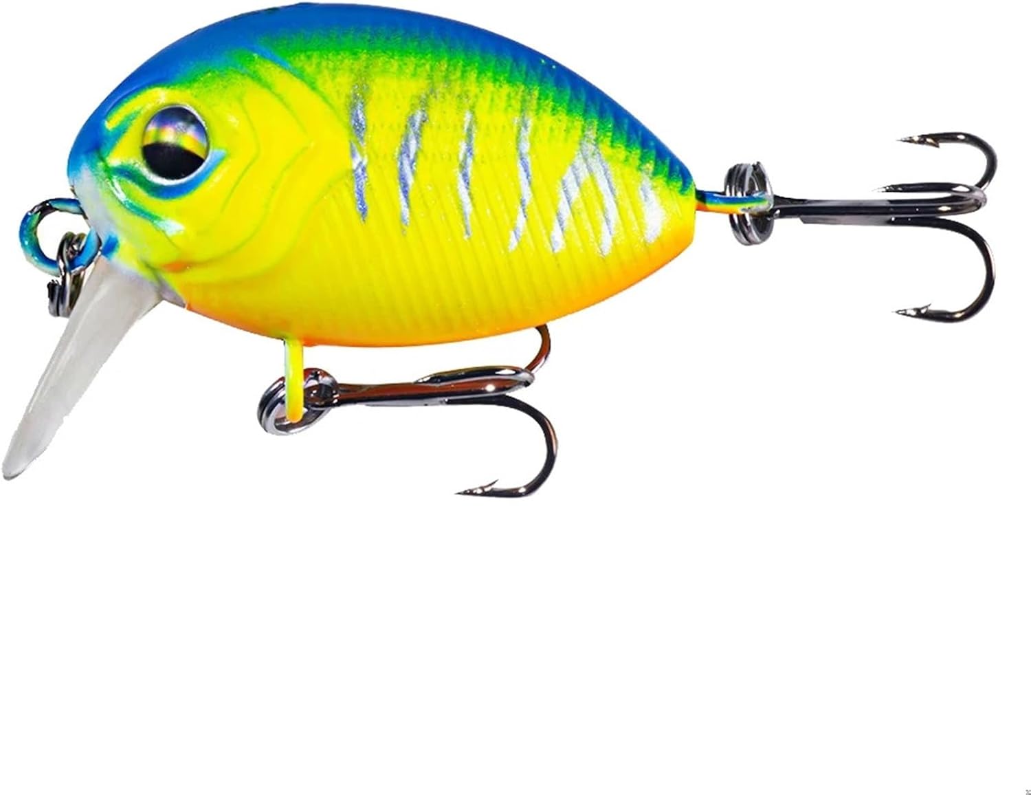 Fake Bait Artificial Bait Fishing Gear Mini Luya Fake Bait Goods for Fishing Fishing Accessories 3.8cm3.8g Luya Bait Little Fat (Size : Green)