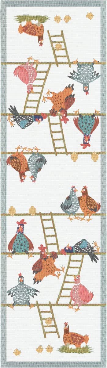 Ekelund Tovaglia In Cotone Biologico 35x120 Cm - Modello Höstnatur/Autunno, Design Betty Svensson, Lavabile A 60°C, Certificato GOTS