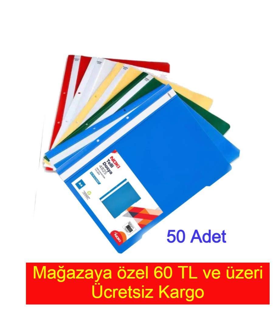 NOKI ECO PP TELLİ DOSYA 50 Lİ YEŞİL