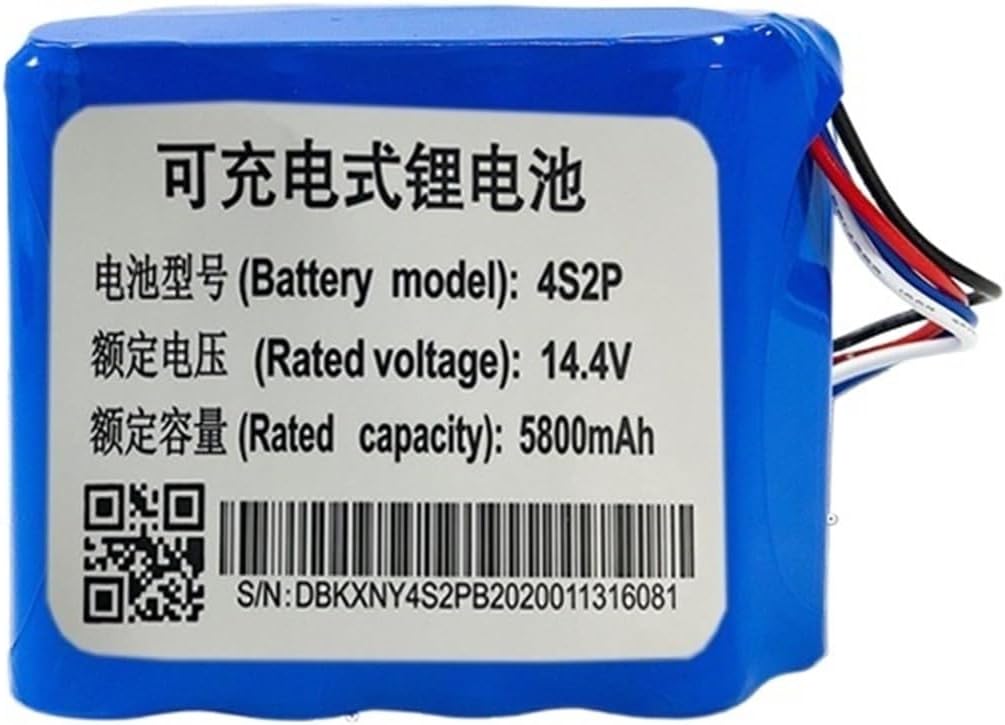 Robotic Vacuum Cleaner Battery, Compatible for Narwal J1/J2 14.8V 5800mAh Li-ion Replacement Battery - High Capacity, Fast Charging, Overheat Protection