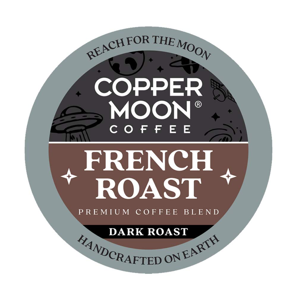 Copper MoonFrench Roast Blend, Dark Roast Coffee Pods Compatible with Keurig K-Cup Brewers, 80 Ct.