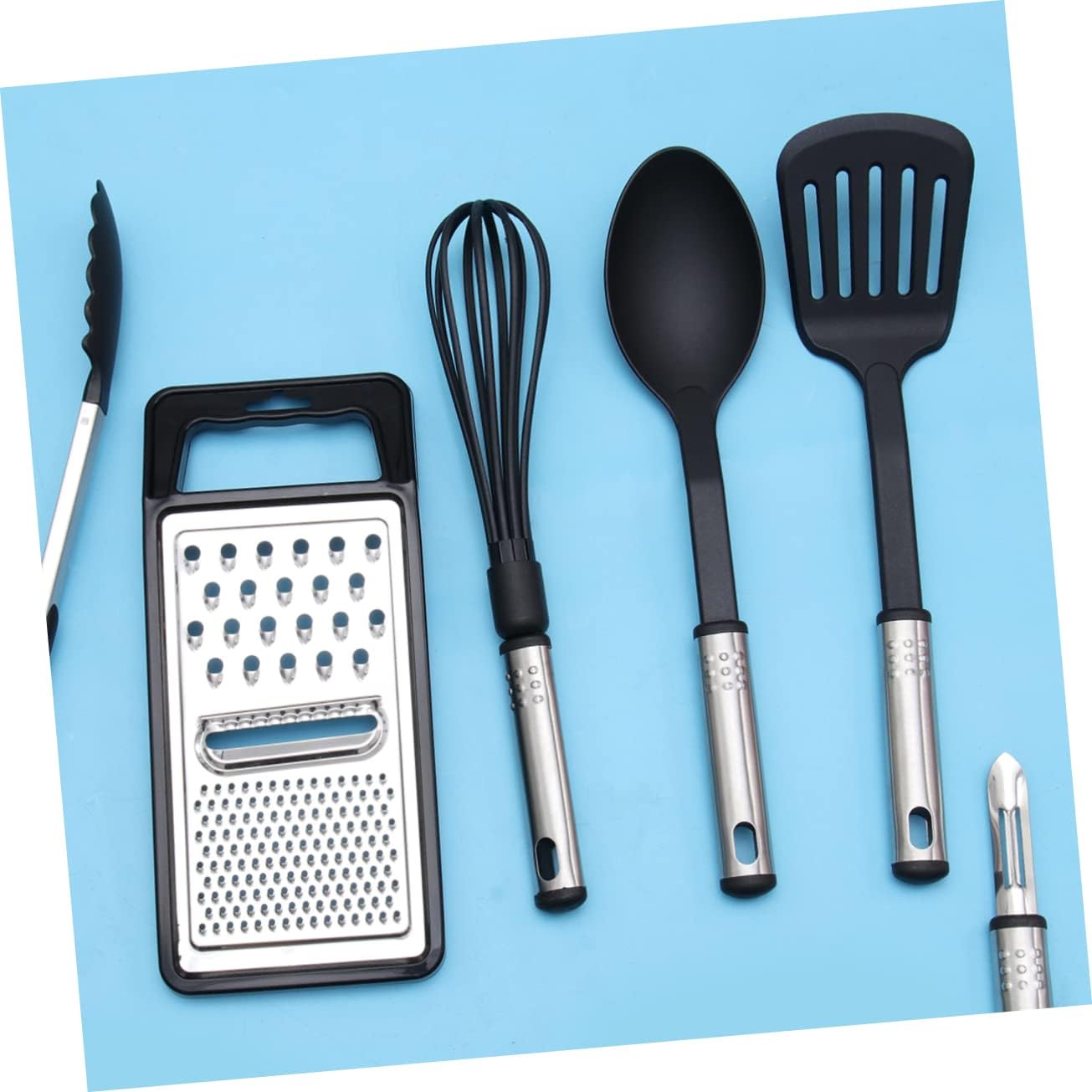 24pcs Non-stick Kitchen Utensil Premium Stainless Steel Cooking Tools for Non-stick Cookware - and Extra Design for Enhanced Control Home Cooking