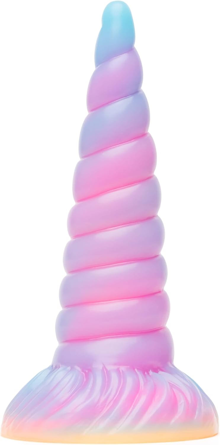 Lovehoney Unicorn Monster Dildo | Silicone Fantasy Dildo with Strong Suction Cup | 8 Inch Big Anal Toy for Men, Women & Couples | Thick Prostate Massager Adult Sex Toy | Realistic G Spot Sex Toy