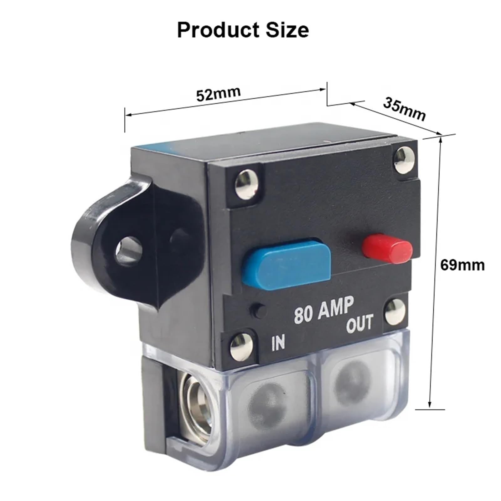 Disjoncteur Étanche 30 Porte-fusible Audio Réinitialisation Manuelle 12 V-48 Cc A-300 Systèm