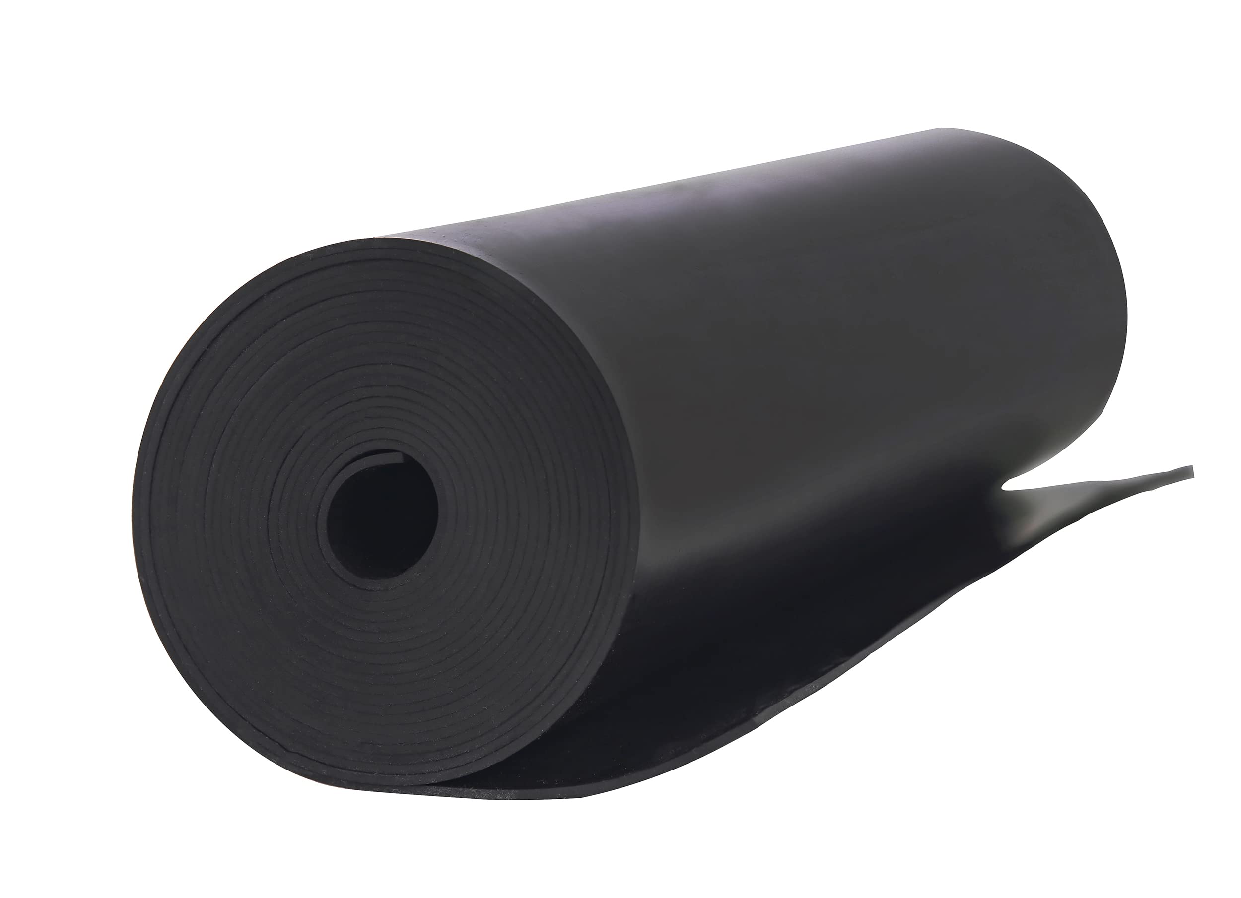 Neoprene Rubber Sheet Solid Rubber Strips Roll PadInsulation for Weather Stripping, Gasket, Shield, Costume, Seal, DIY (1/16" (.062") Thick, 12" Wide X 10' Long)