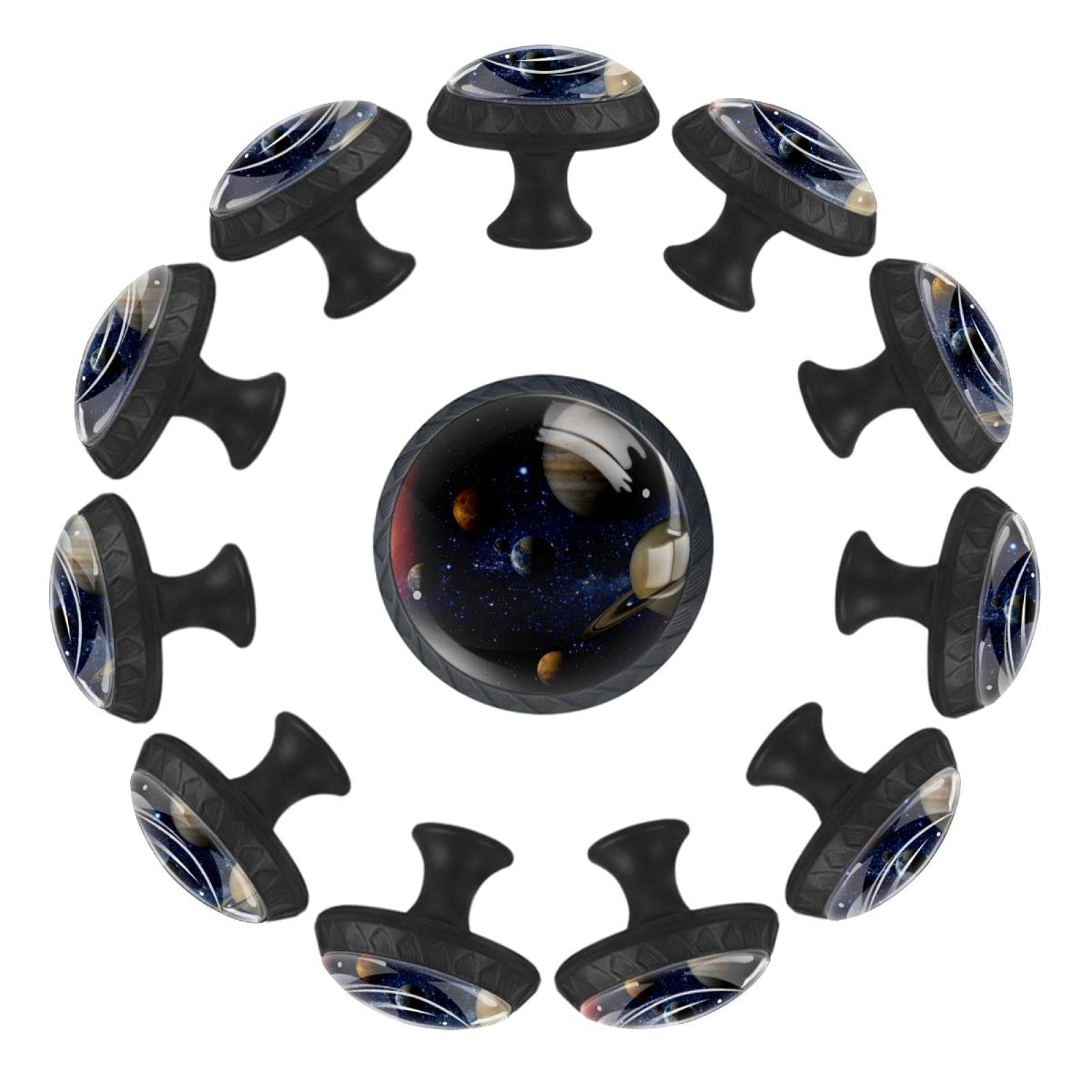 Boutons de tiroir espace galaxie de 35mm pour commode de salle de jeux enfant
