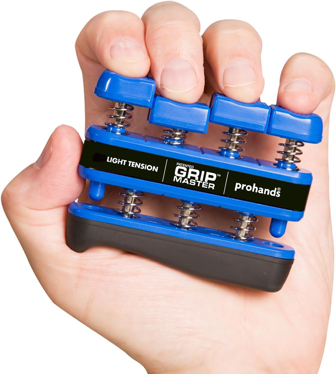 PROHANDS Gripmaster Hand Exerciser, Finger Exerciser (Hand Grip Strengthener), Spring-Loaded, Finger-Piston System, Isolate & Exercise Each Finger