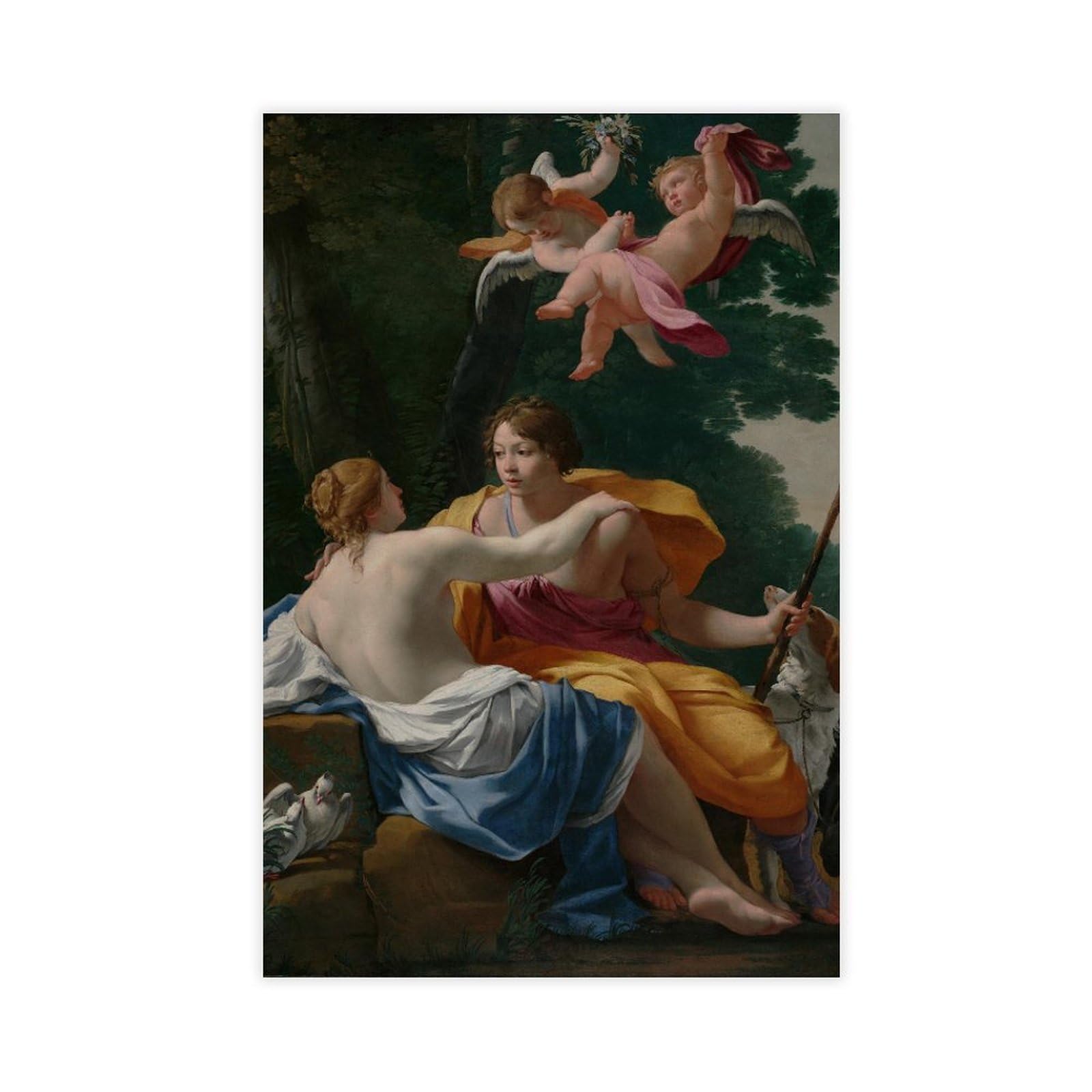 JFECTH Venus And Adonis Canvas Poster for Living Room Decor Gift