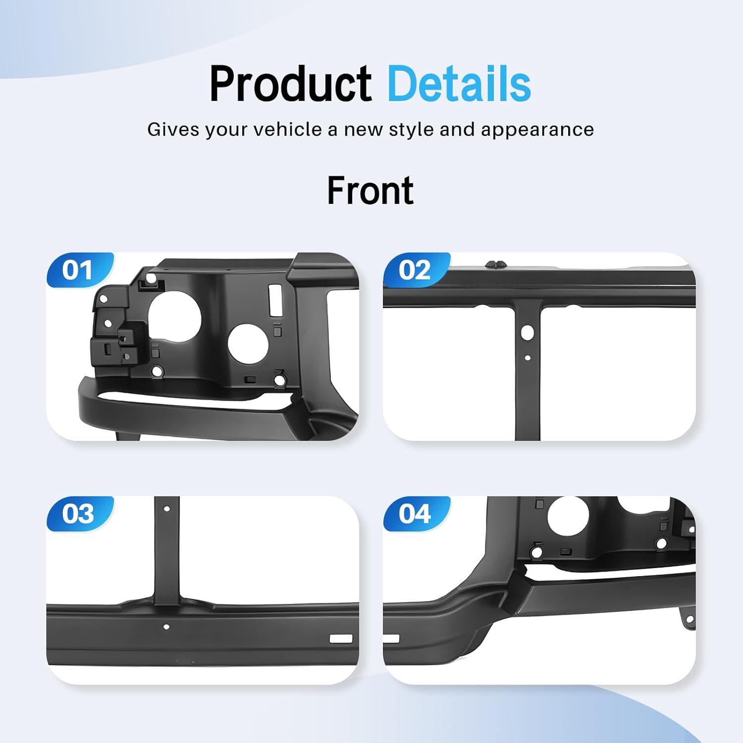 CarPartsDepot New Replacement Parts Header Panel Compatible With 2004-2011 FORD Ranger FO1220228 4L5Z8A284AA