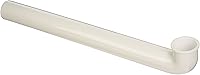 EZ-FLO 1-1/2 x 15 Inch White Polypropylene Waste Arm for Tubular Drains - Direct Connect, UPC Certified, Durable Sink Fitting