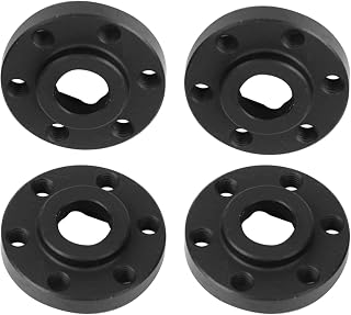 Uxsiya Wheel Adapter, Wheel Hex Hub 4Pcs for 1/10 RC Crawler for SCX10/ /TRX4 with Black Color(8mm)