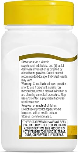 Miniatura 4 de 21st Century Tabletas B-1, 100 mg, 110 unidades