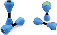Vista 2 de Davidmay's Gift - Mancuernas de espuma para ejercicio aeróbico acuático, resistencia para piscina, 1 par, equipo de ejercicios de fitness
