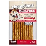 Ruffin 369680 Chomp EMS Chicken Dog Treats Sticks - Pack of 10