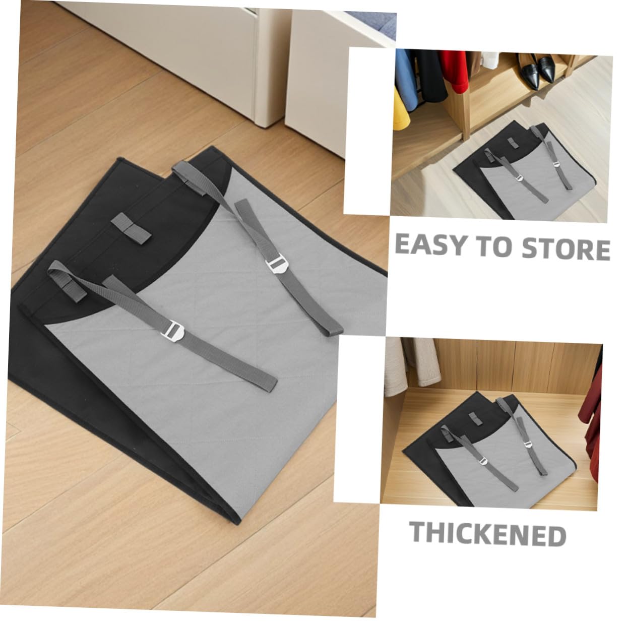 Tragbares Bügelkissen Tisch Bügelbrett hängende Bügelunterlage Reisebügelbrett klappbare Bügelunterlage Reisenbügelkissen Handbügelbrett zusammenklappbare Bügelmatte Polyester