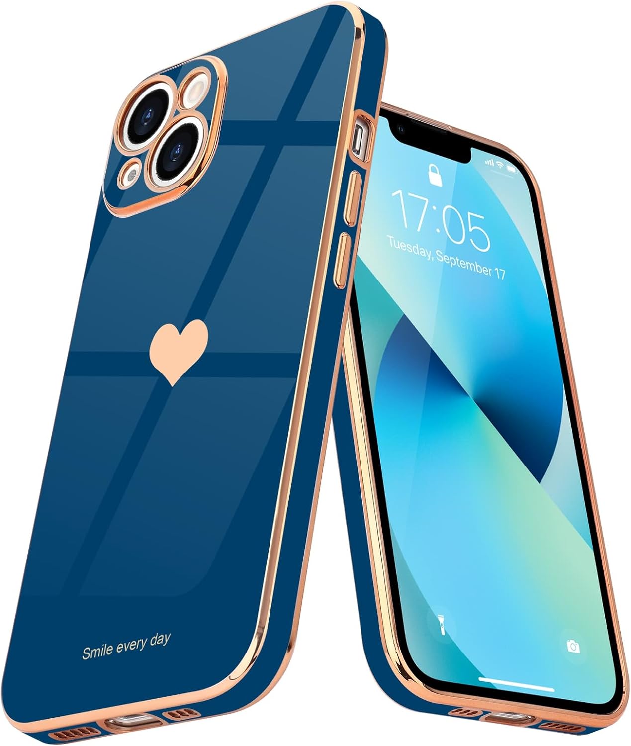 Teageo for iPhone 13 Mini Case for Women Girl Cute Love