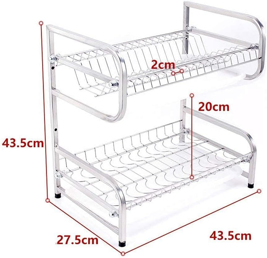Dish Rack Dish Racks Kitchen Drain Rack Dish Rack Kitchen Shelf Stainless Steel Rack Double Shelf. Drain Bowl Rack