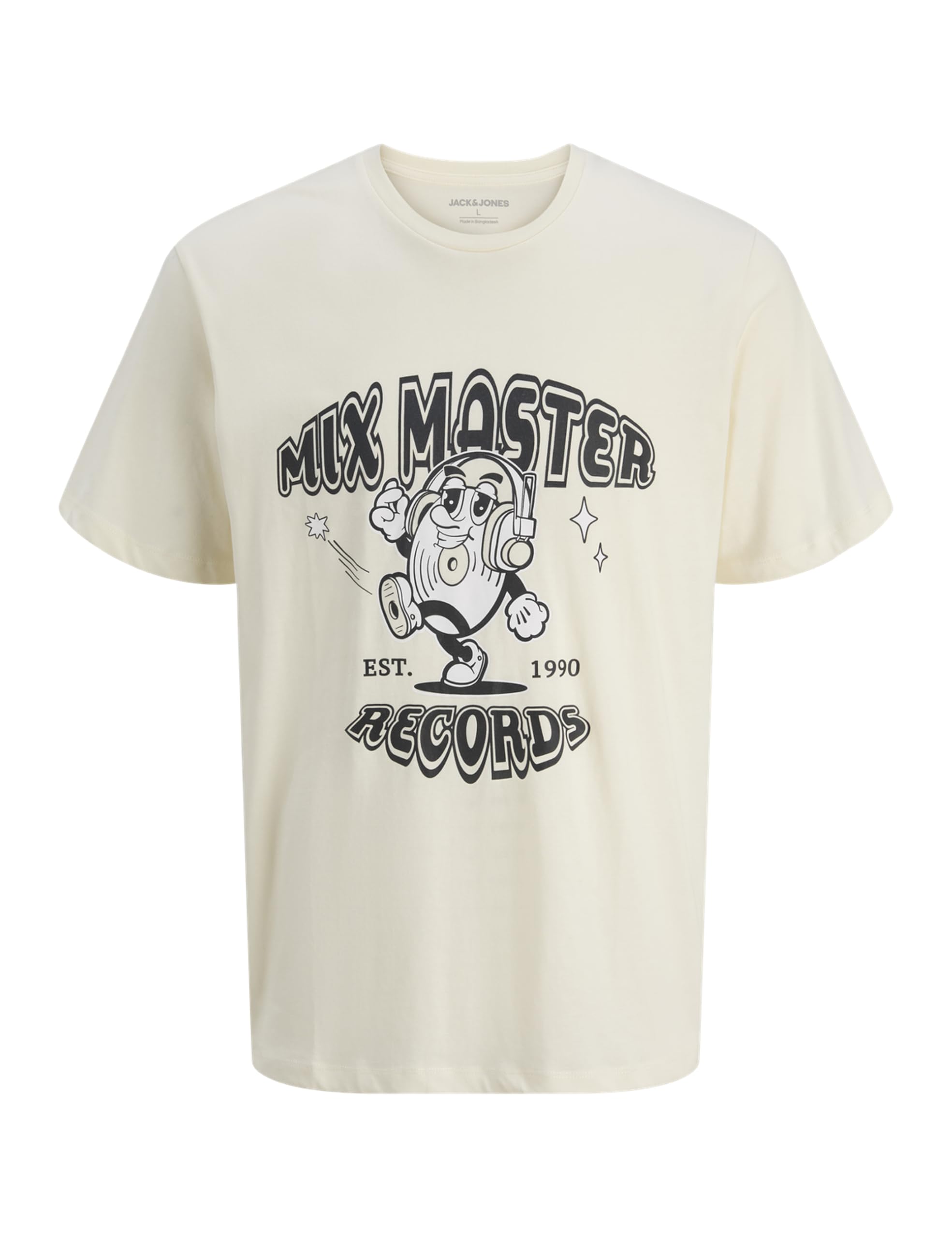 JACK & JONES Jjmasao Tee SS Crew Neck, Antique White, M
