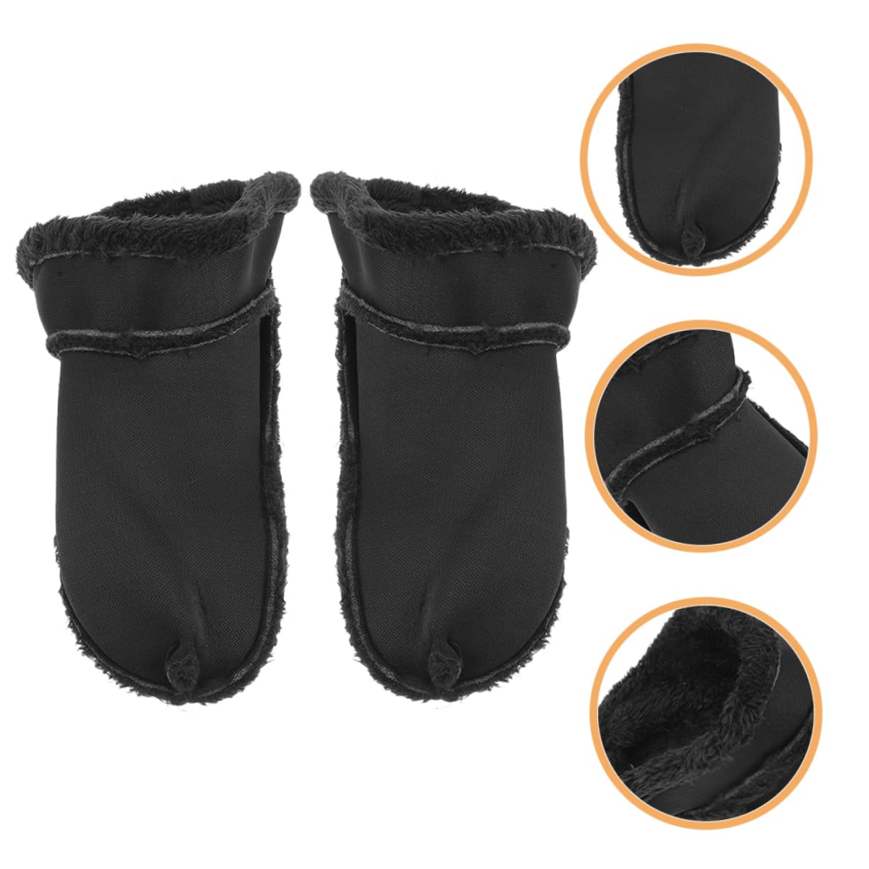 5pares Plantillas De Calzado De Invierno Forros De Zapatos Calientes y Inserciones Desmontables De Pelo Fríos