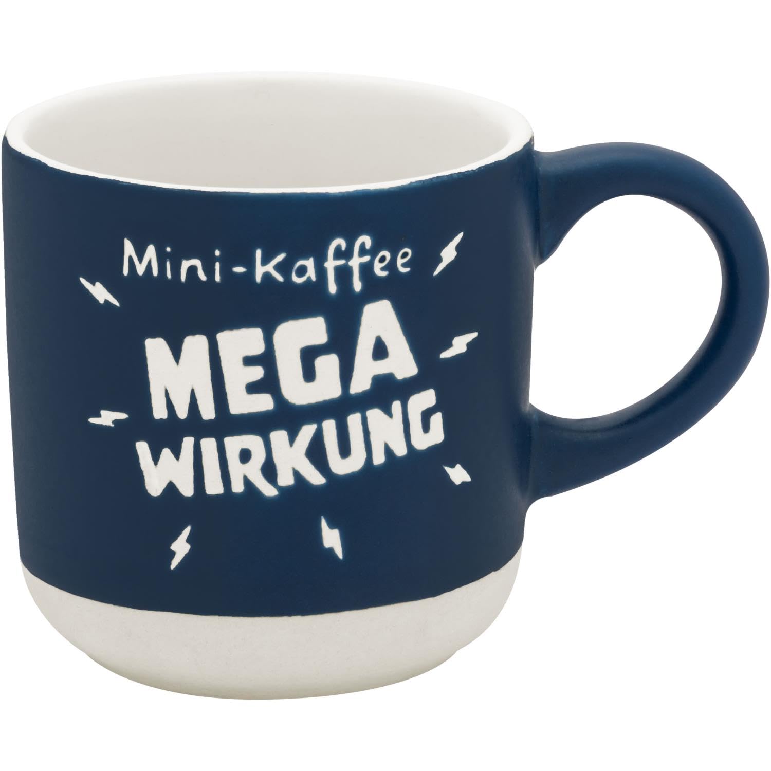 GRUSS & CO Espresso Cup with Engraving Mega | Mini Mug Made of Stoneware, 10 cl, Cup with Gift Bandole | Gift Friends, Birthday | 74649
