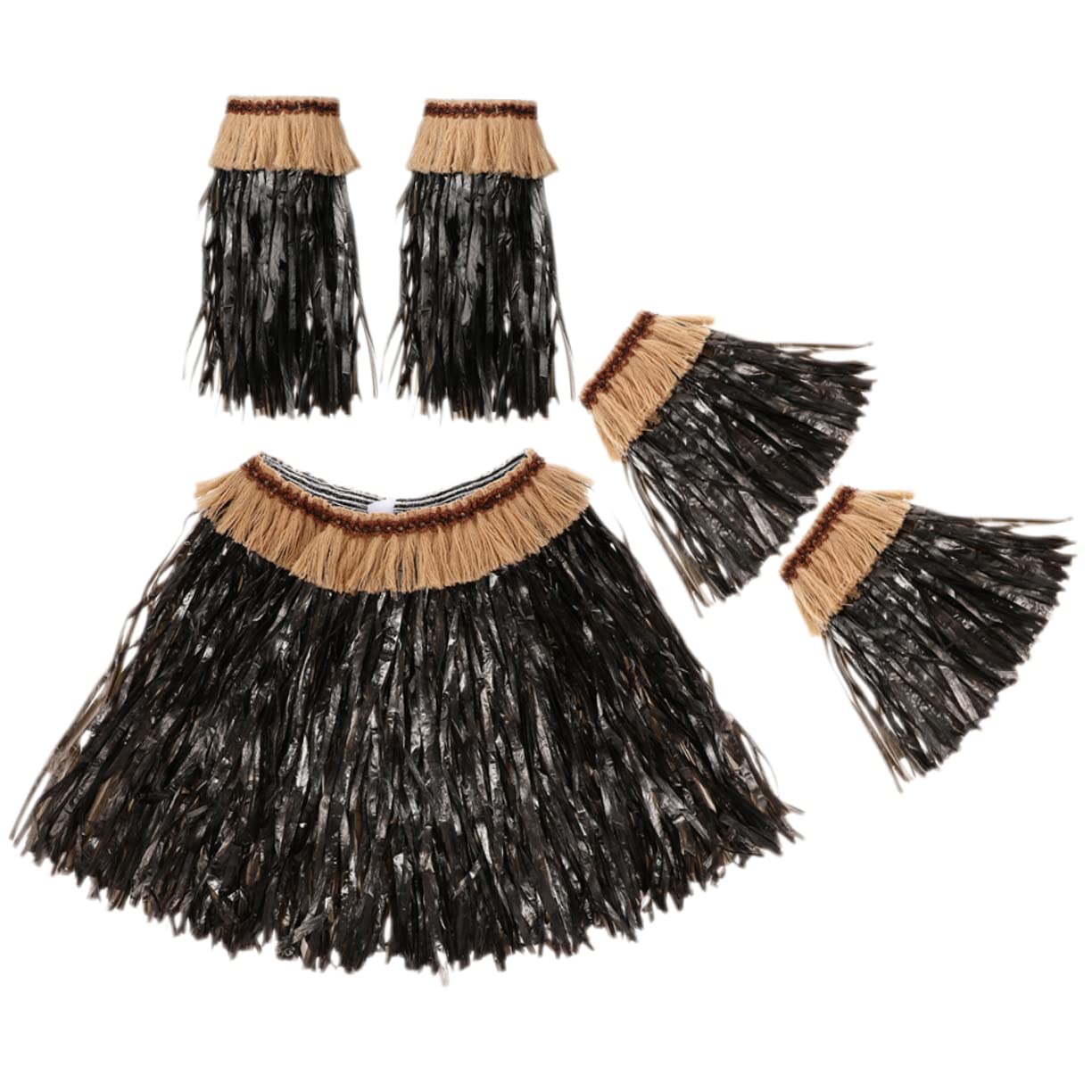 ibasenice 2 Juegos Hula Hawaiano Faldas De Para Mujer Chica Hula Falda Hula Falda Hawaiana Hula Falda Para Mujer Falda Luau Articulos De Ropa Paño Cordón Banquete