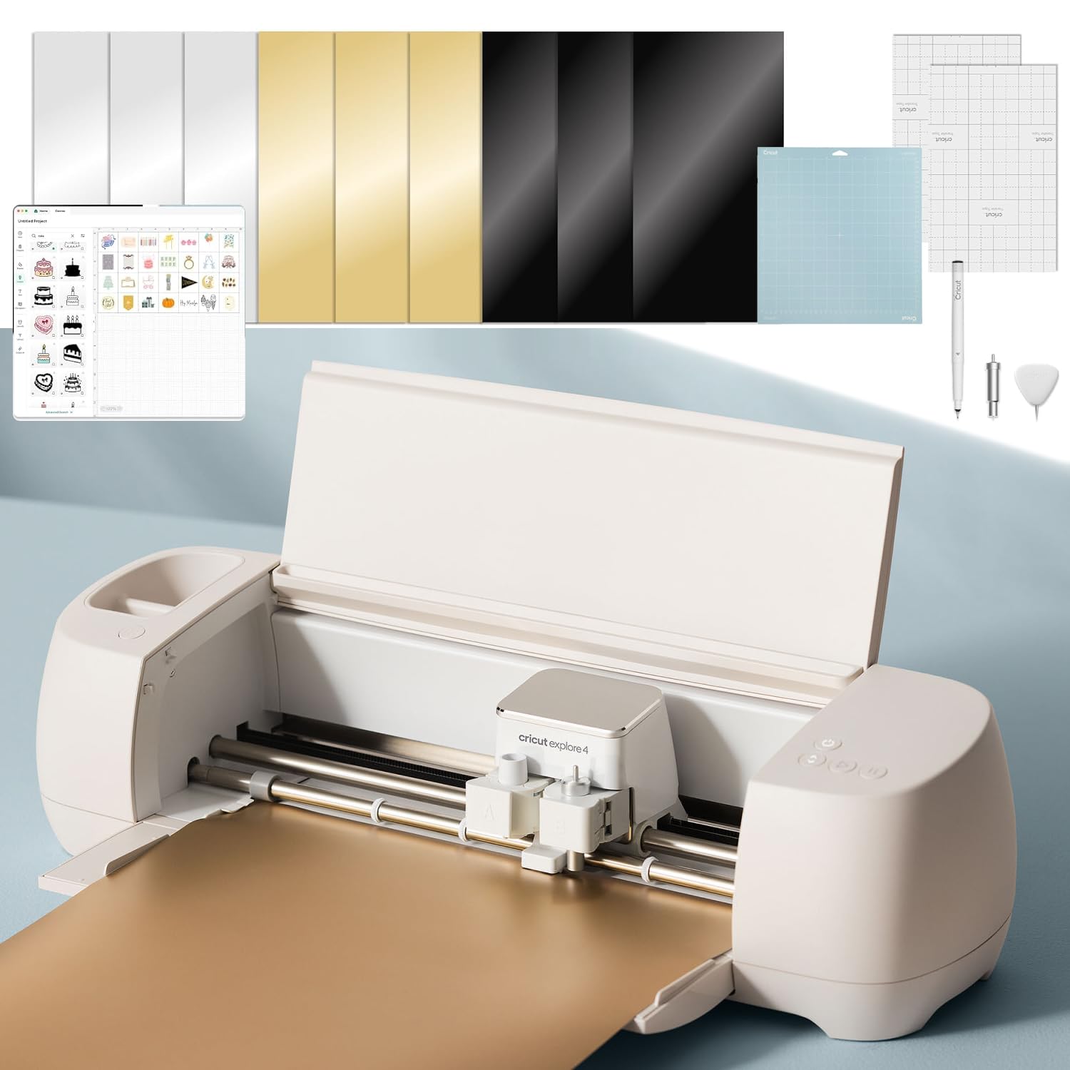 MY PRINT | Cricut Explore 4 - Smart Cutting Machine (Seashell) | Digital Content Bundle for Crafting | Sticker | Cutout | Customise Work For Business Supplies Products | (Cricut Explore-4)-image-4