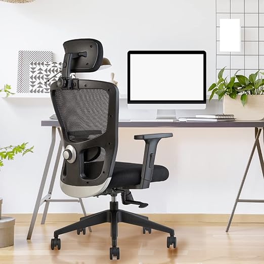 INNOWIN Jazz High Back Office Chair Mesh Ergonomic Chair with MultiTilt Lock, Lumbar Support