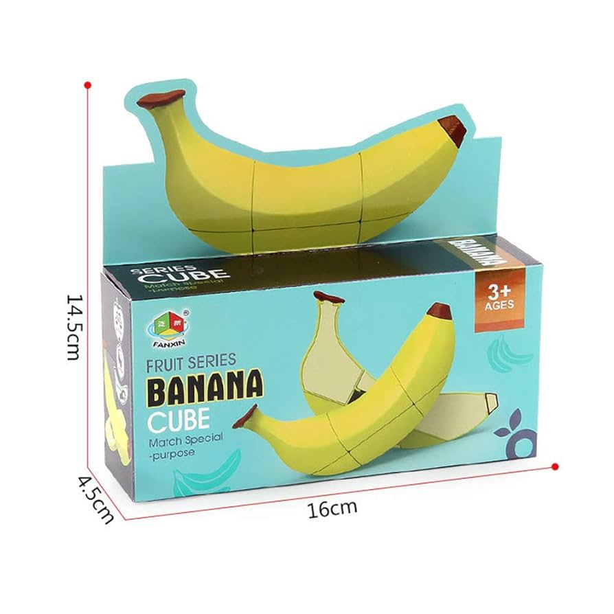 Amazon.com: RainbowBox Banana Magic Cube 2×2×3 Banana Speed