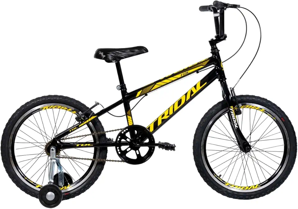 Bicicleta Infantil Aro 20 BMX Cross Tridal com Roda Lateral