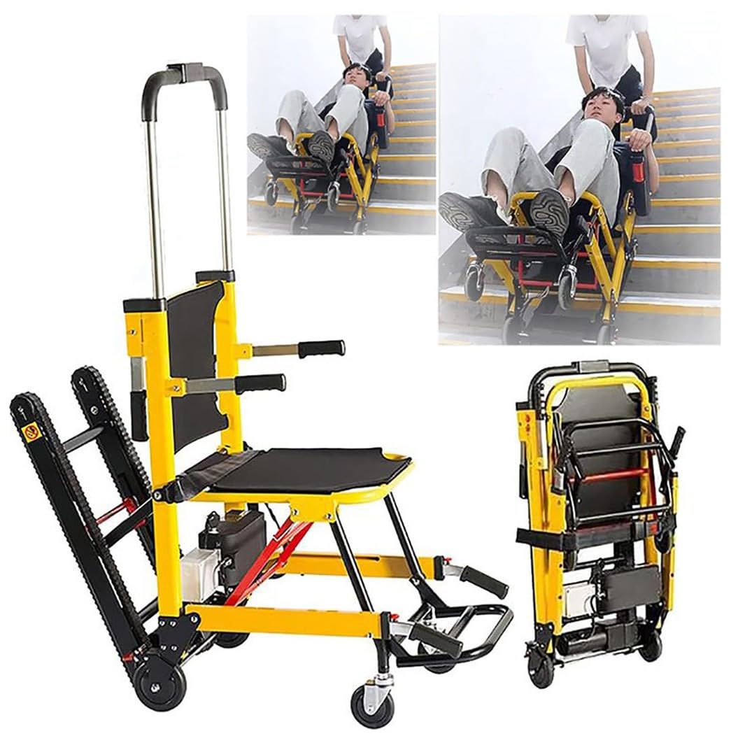 WOLWES Elevador De Escaleras Eléctrico para Sillas De Ruedas,Salvaescaleras para Personas Mayores,Salvaescaleras Portátil,Salvaescaleras,Silla De Ruedas para Subir Escaleras A