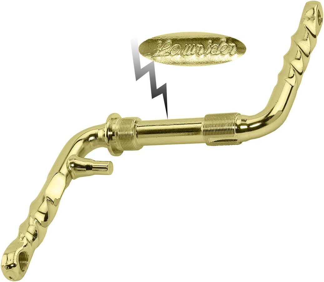 Lowrider Twisted One/Piece Crank 4 1/2" (115mm) Gold.