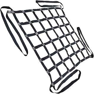 Safety Lifting Net Straps - Cargo Lifting Net, Tear Resistance Pallet Cargo Net, Cargo Lifting Bag, Bungee Cargo Net, Material Handling Straps, For Construction Rigging Moving Towing Work Gear (Size