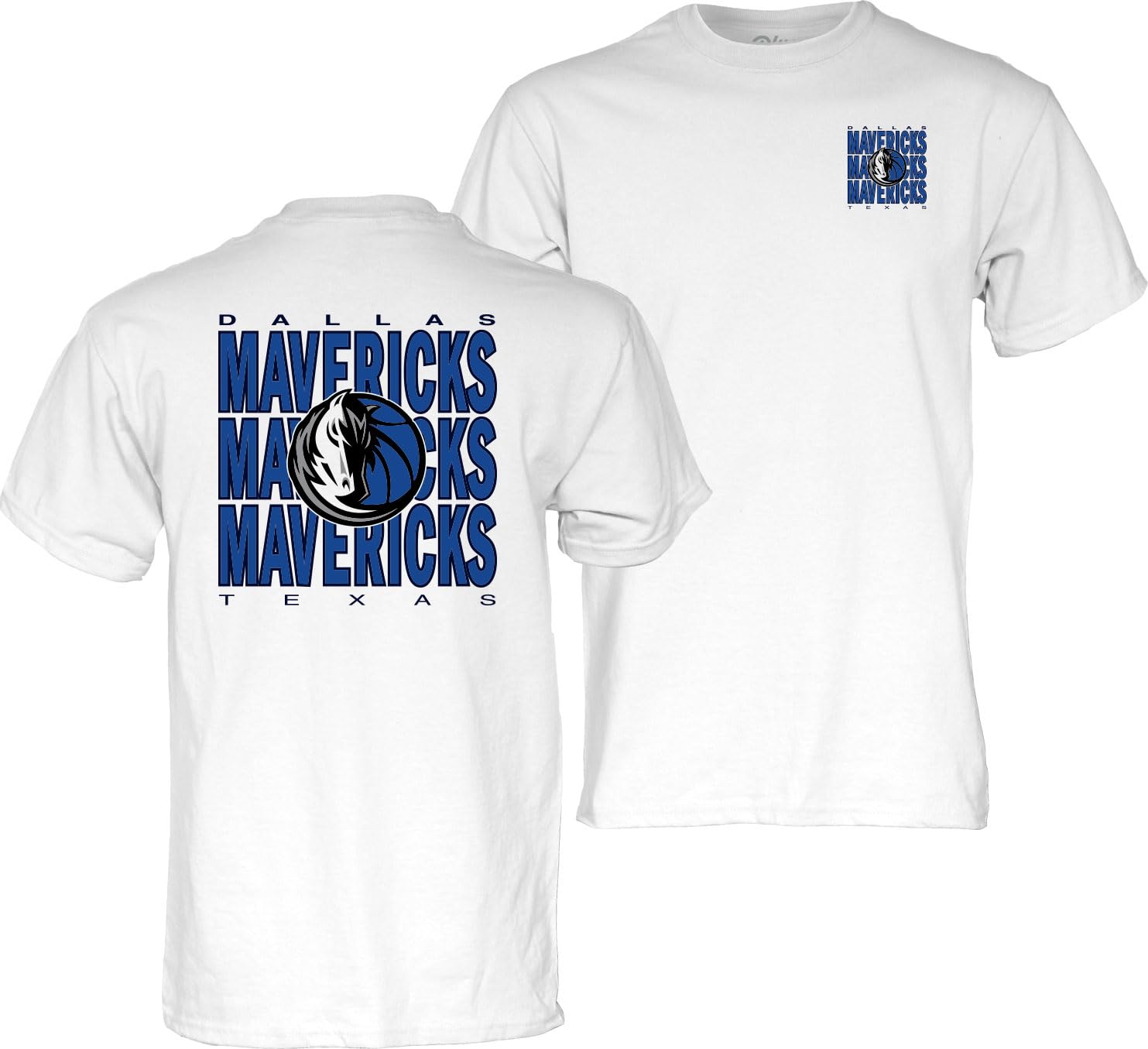 Blue 84 NBA Officially Licensed T-Shirt Front/Back Press White