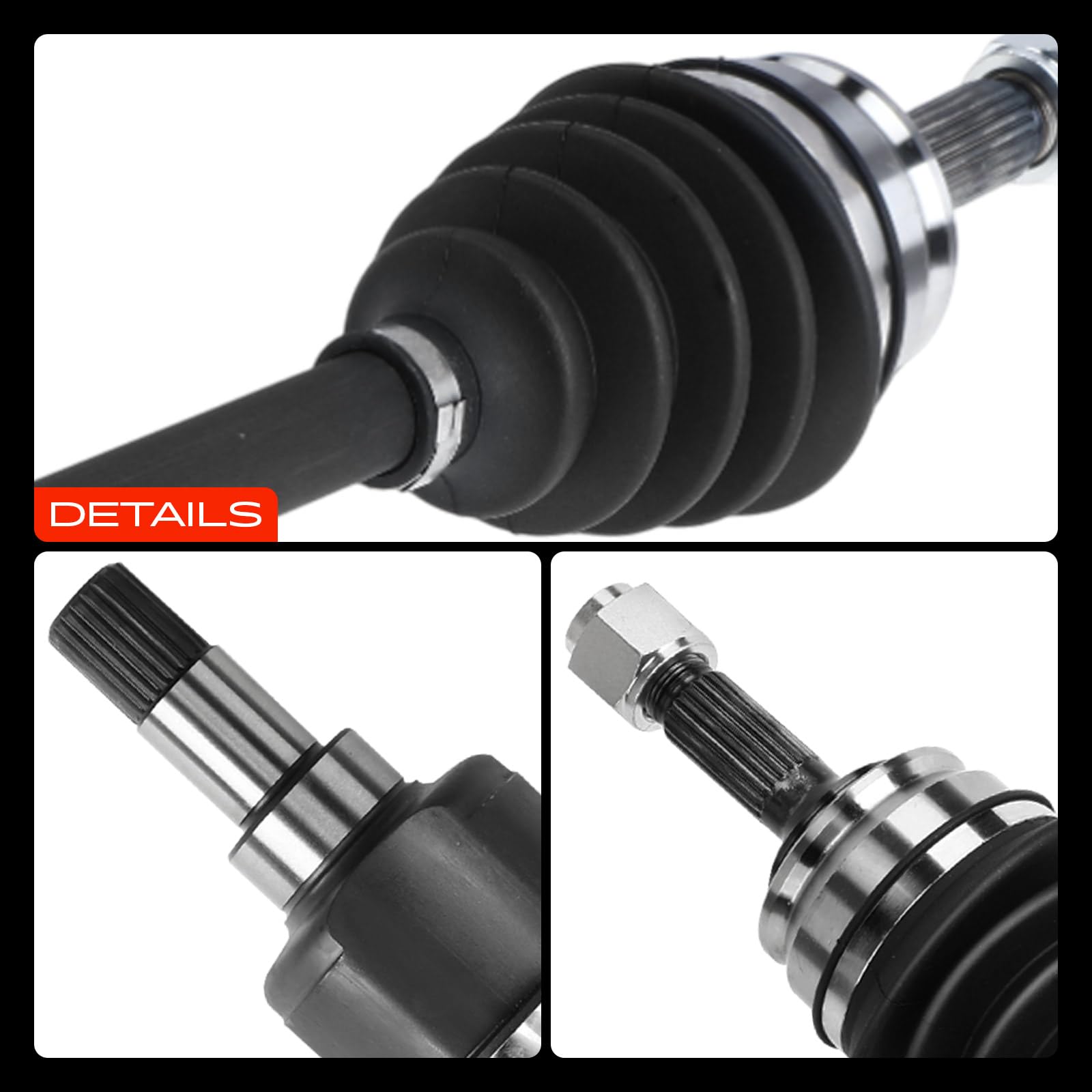 Frankberg Eje motriz Eje de transmisión Caja de cambios manual Eje delantero Izquierda Compatible con C3 II SC C3 III SX C3 III Van SX SY DS3 SA DS3 Cabriolet 208 I CA CC Replace# 9801388580