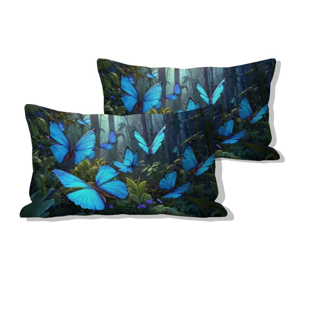 Housses de coussin 50x80cm papillon pour créer un salon moderne et chaleureux