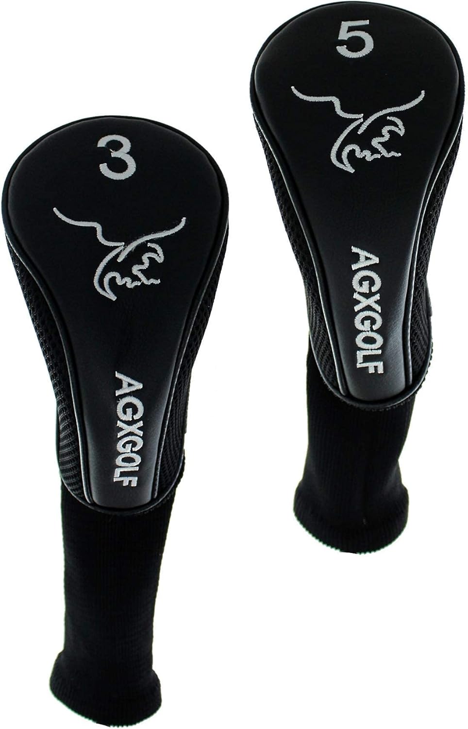 Men's Left Hand Magnum XS 3 + 5 Fairway Woods Set: Graphite Shafts + Head Covers: Choose Flex & Length