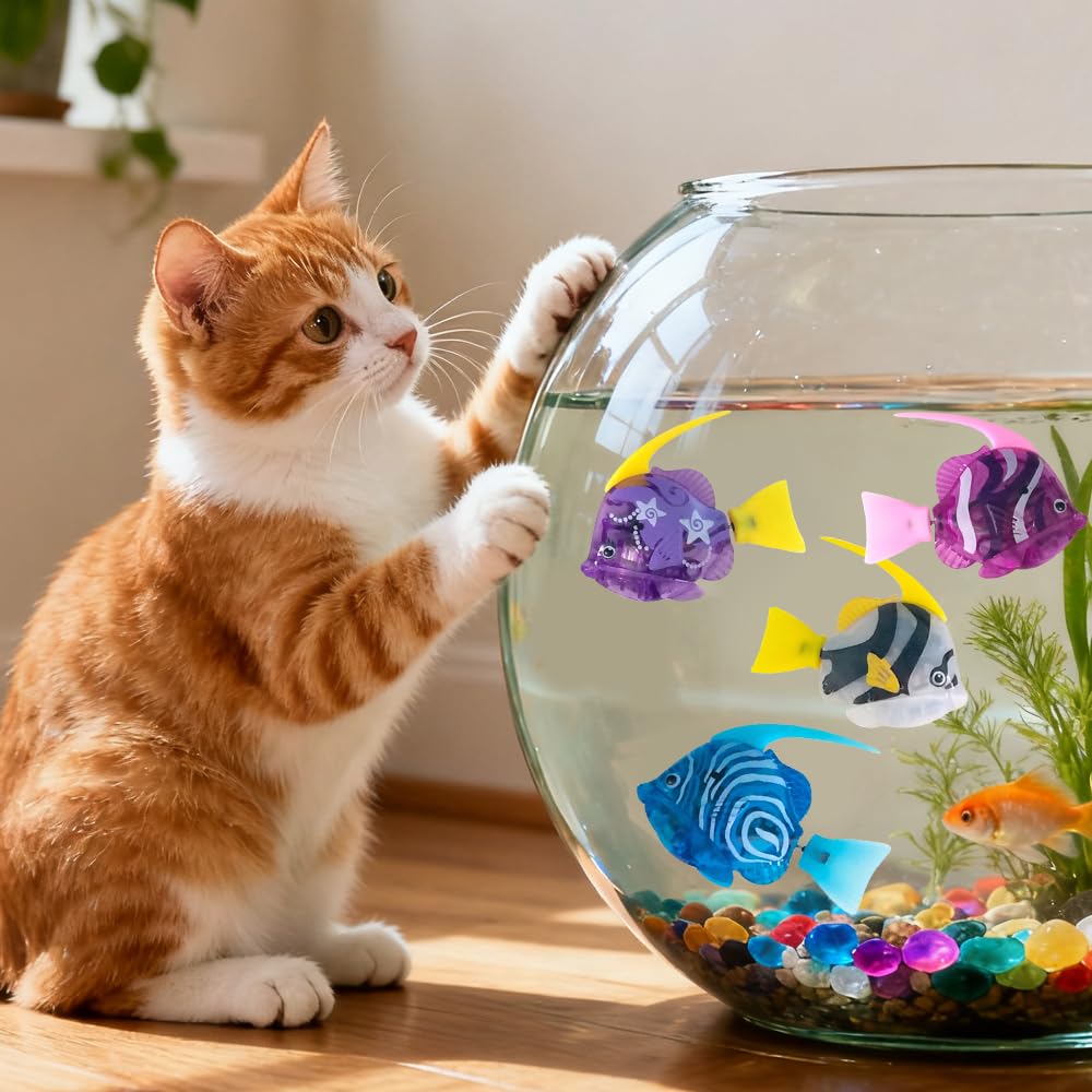 ZURU Robo Fish pesce da nuoto robotico con cambio di colore attivato dall'acqua giocattoli per l'acqua da bagno per bambini simulazione elettrica giocattoli per il trucco dei pesci  26