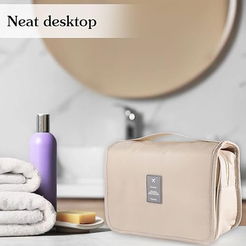 Vista 35 de Pengxiaomei Neceser de tocador, bolsa de cosméticos colgante impermeable, bolsa de maquillaje de viaje portátil, bolsa de maquillaje multifunción