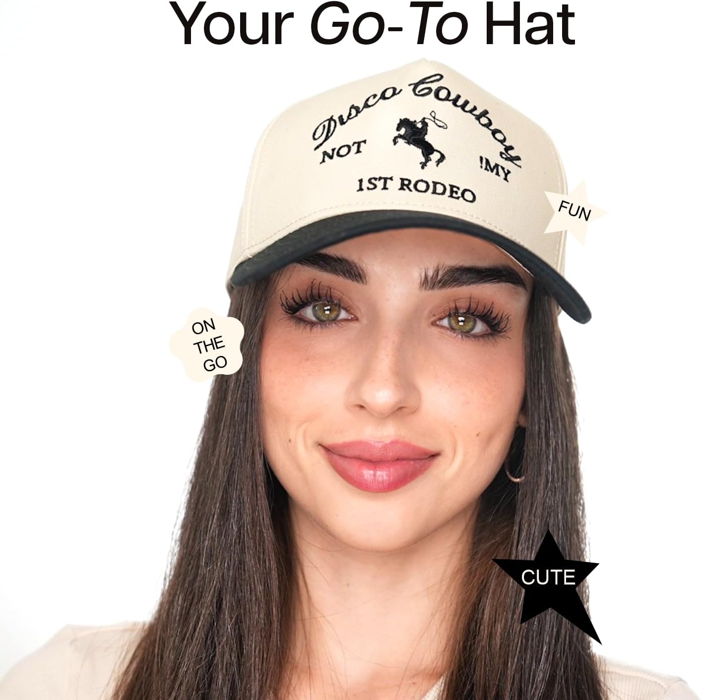 Vintage Trucker Hat for Men & Women - Adjustable Snapback, 100% Cotton, Embroidered Country & Western Styles - Image 5