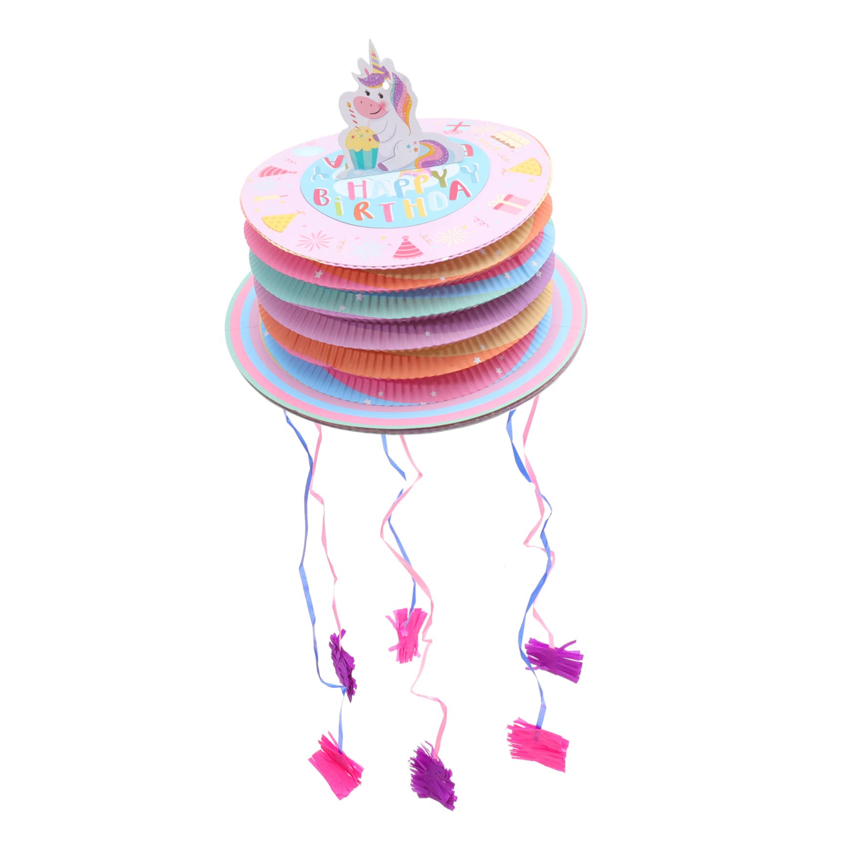 TOPBATHY 3pezzi Pinata Forma Di Unicorno Per Feste Decorazione Giocattolo Per Compleanni e Celebrazioni Facile Da Riempire Con Dolcetti e Giocattoli