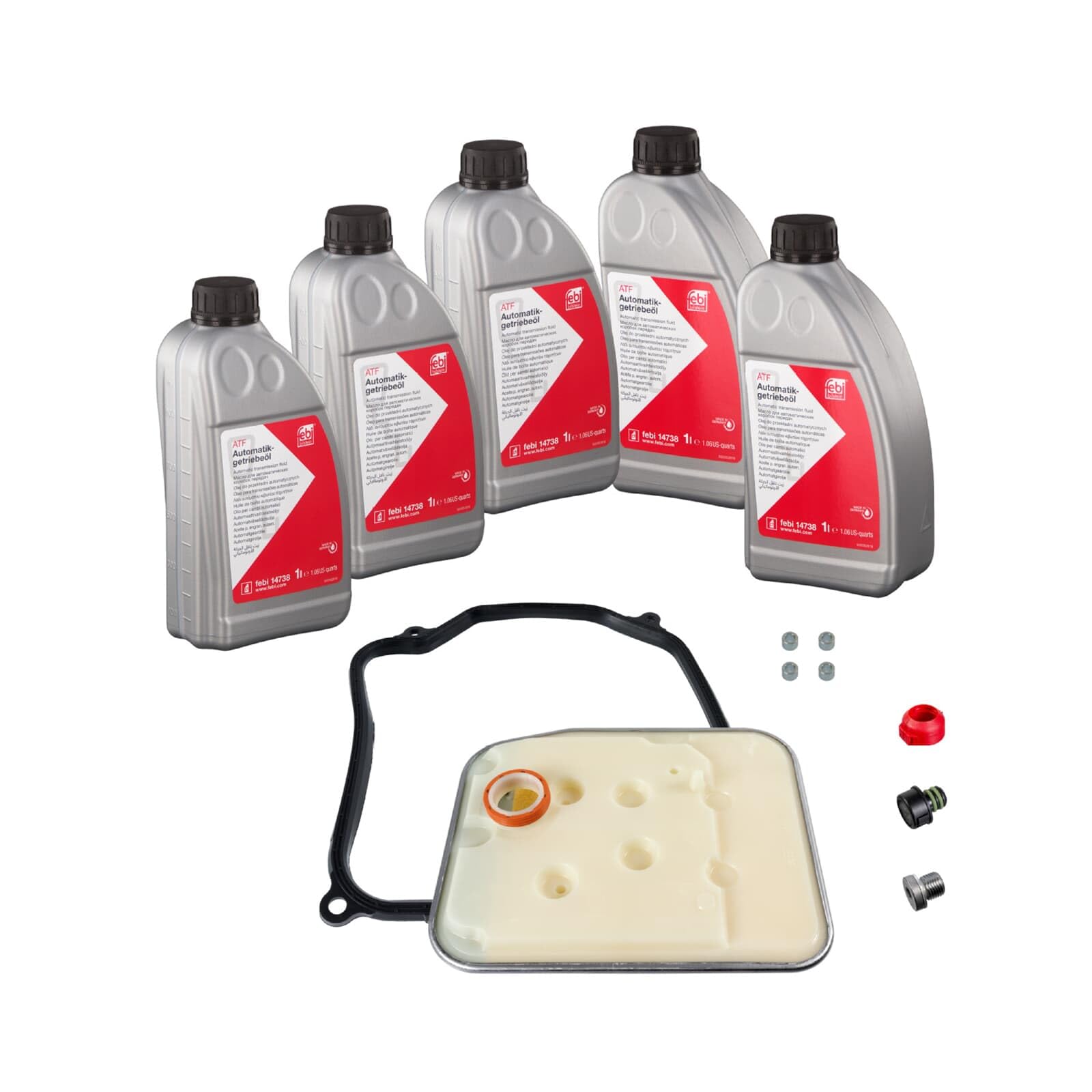 FEBI BILSTEIN 176856 Kit de mantenimiento de caja de cambios automática Compatible con VW Golf IV Hatchback 1J1 GOLF III 1H1 Golf IV Variant 1J5, SKODA OCTAVIA 1U2, AUDI A3 Hatchback 8L1