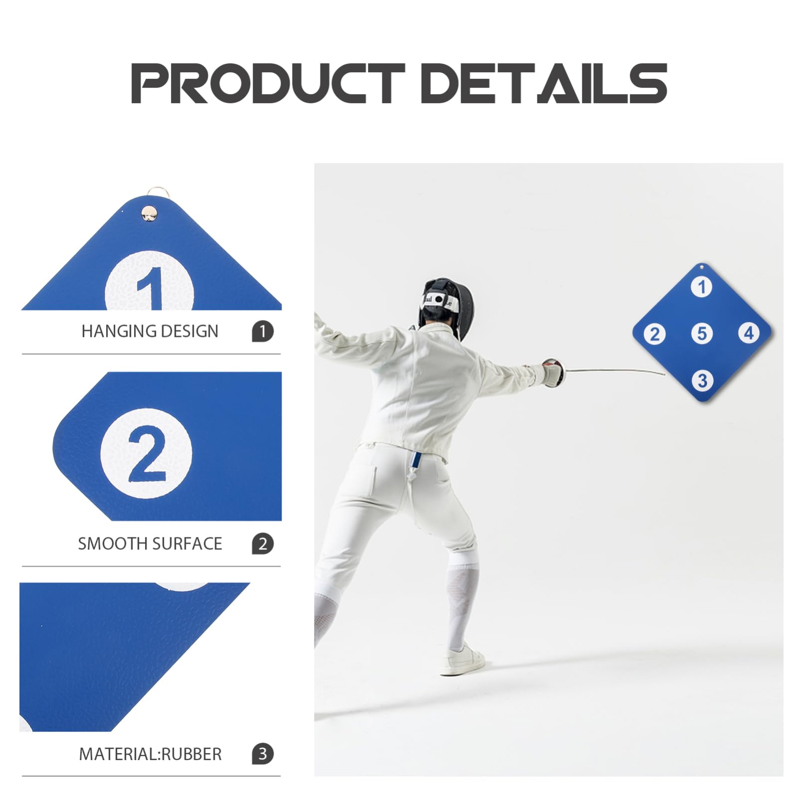 HANABASS Target for Fencing Rubber Fencing Equipment Targets Fencing Fencing Equipment Fencing Targets Rubber Fencing Equipment