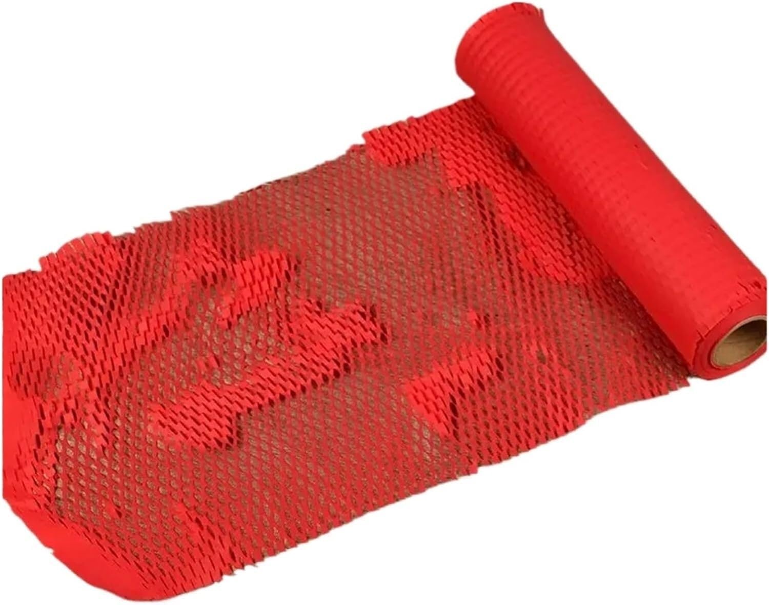 Papier ochronny do opakowań Rolki papieru pakowego o strukturze plastra miodu do amortyzacji(Rosso,38cm x 5m)