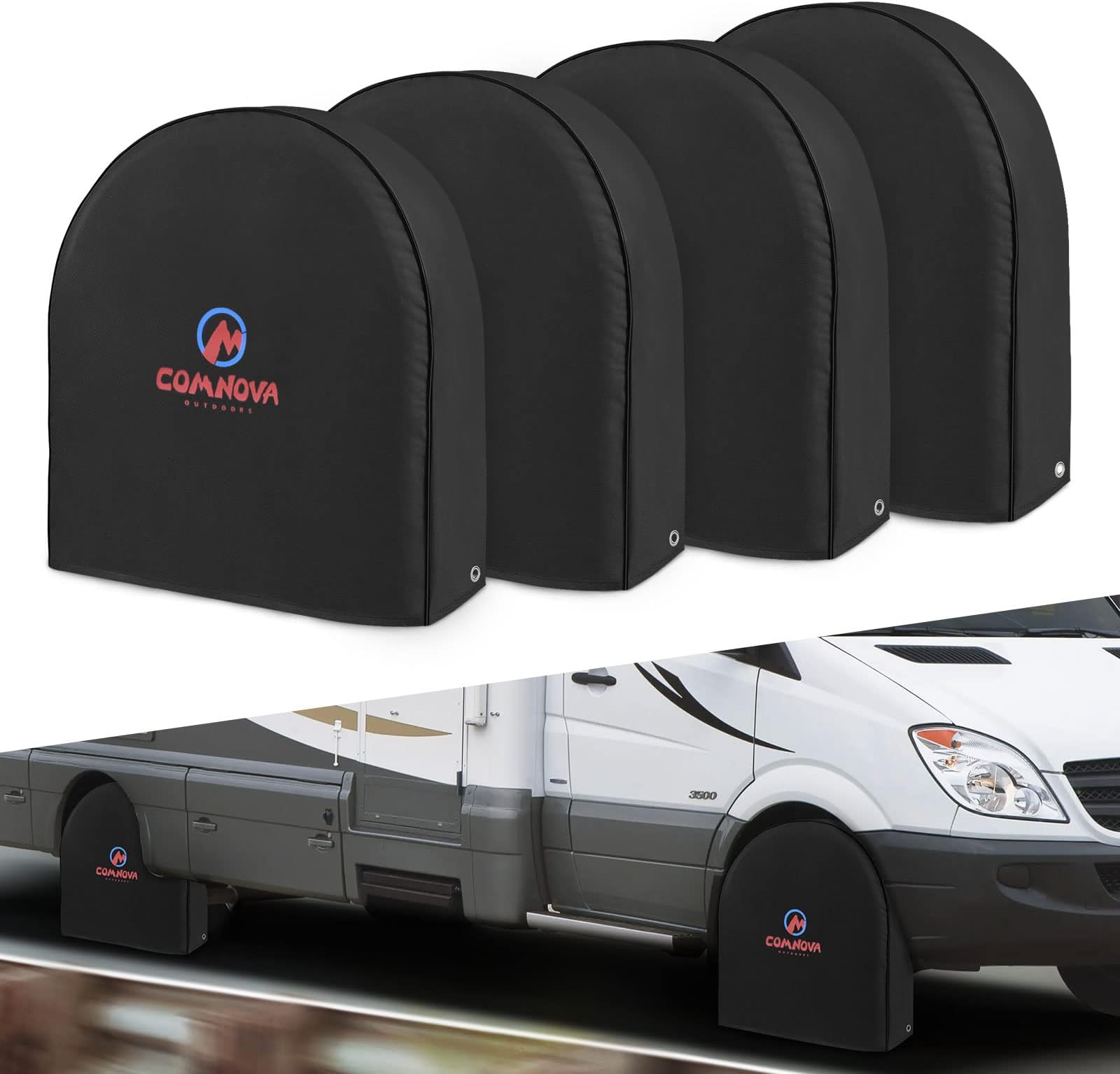 kayme Four Layers Tire Covers Set of 4 for Rv Travel