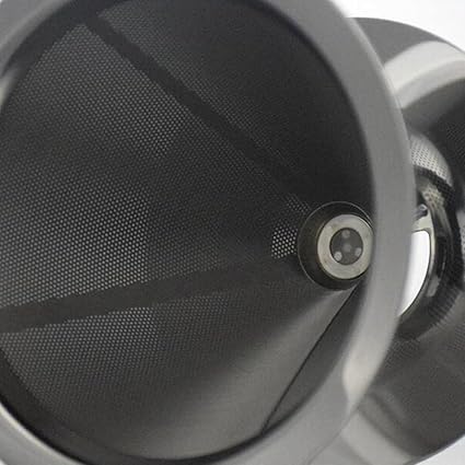 SheOak Coffee Filter Stainless Steel Filter Free Paper Drip Type Tea Hand Cup L