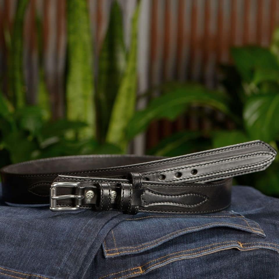 Bullhide Belts Mens Leather Belt for Work, Casual, Dress, 1.50" Wide - Image 2