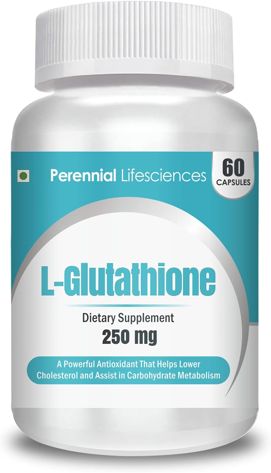 Perennial Lifesciences L-Glutathione - 250mg (60 Veg Capsules)