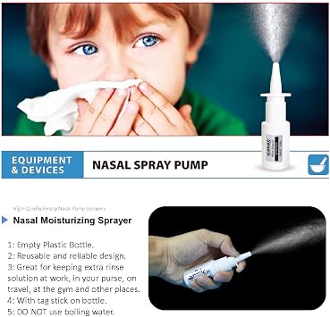 2PCS Neti Pot -|2 Bottle + 4 Nozzle| + Nasal Spray(Bottle Only) - 300ml 10oz Neti Pot Sinus Rinse - Sinus Rinse Kit - Nose Cleaner & Sinus Irrigation - Nasal Sprayer Blocked Nose